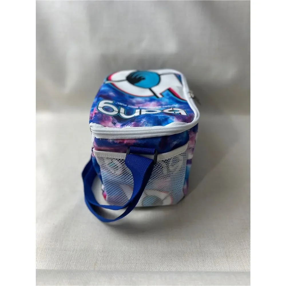 Bang Energy Galaxy Print Insulated Lunch Bag Cooler Blue Pink